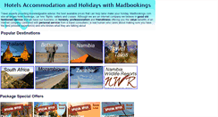 Desktop Screenshot of madbookings.com