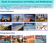 Tablet Screenshot of madbookings.com